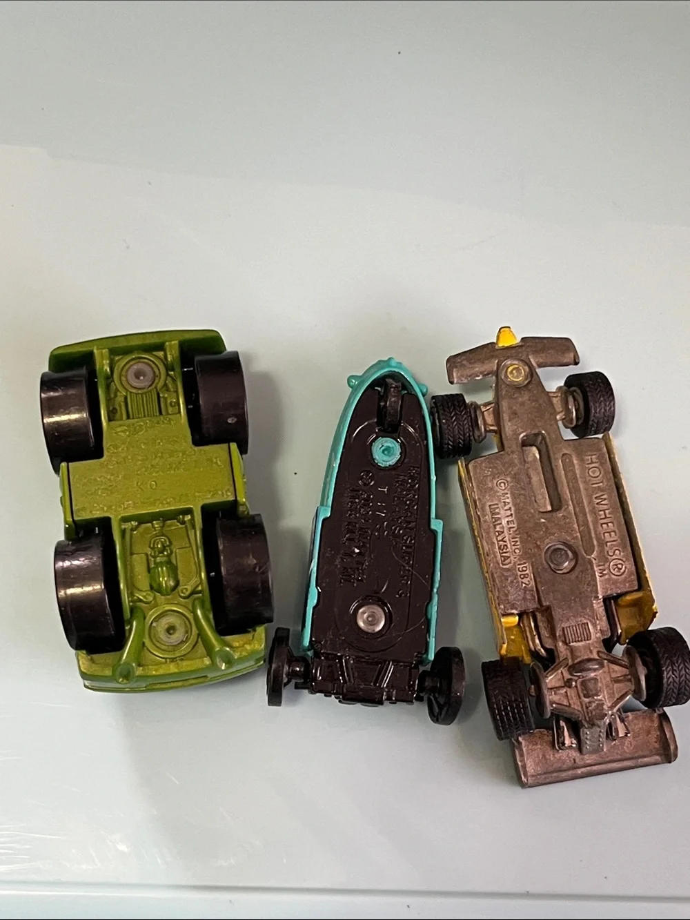 3-Pack Kids Toy Race Cars - Green, Teal & Yellow